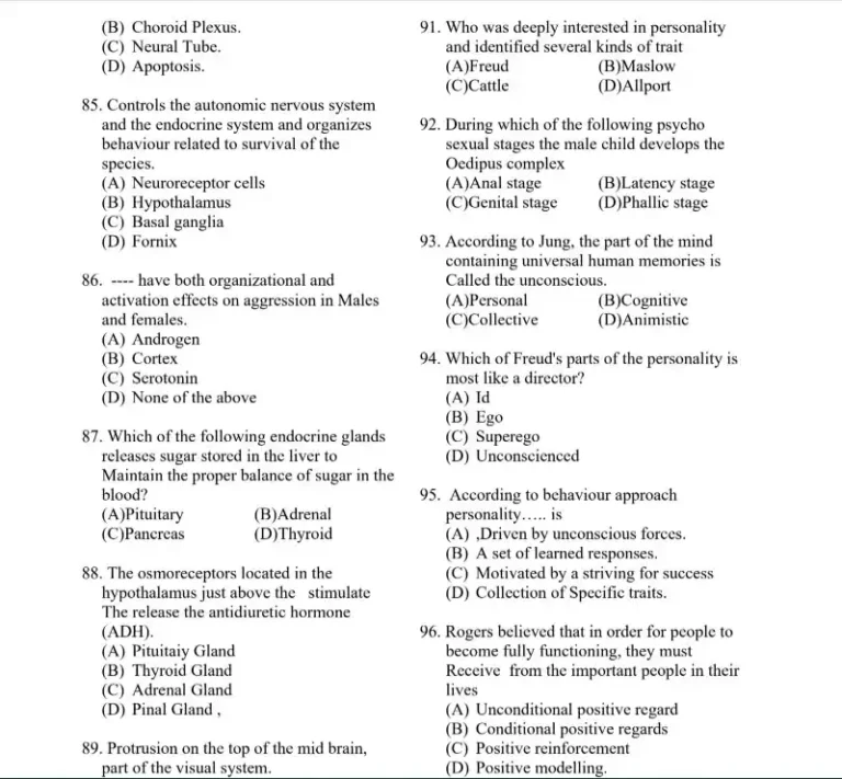 دموی نمونه سوالات روانشناس بالینی